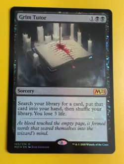 Grim Tutor. FOIL M21 Mythic Sorcery. Magic the Gathering Card. - Image 5
