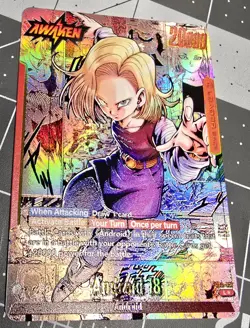 CUSTOM FB06-001 Android 18 Custom Leader Card - Dragon Ball Fusion World TCG FW - Image 1
