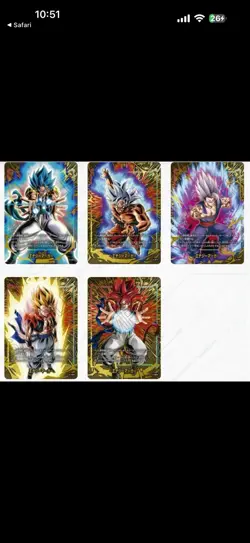 Japanese 2nd Anniversary Dragon Ball Super Cards - Image 2