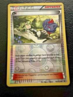 N (105/124) - XY: Fates Collide Reverse Holo Trainer - Pokemon Card - Image 1