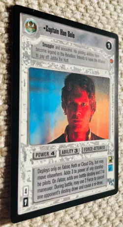 STAR WARS CCG - Captain Han Solo - Rare Card - Decipher Inc. 1997 - Image 2