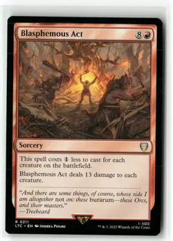 Blasphemous Act 211 Commander: The Lord of the Rings: NM - Image 1