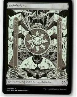 Plains (267) - Full Art 267 Phyrexia: All Will Be One Magic: Foil NM - Image 1