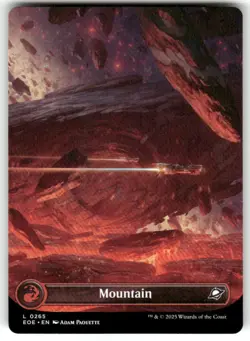 Mountain (0265) (Borderless) 265 Land Edge of Eternities Magic: The Gathering NM - Image 1