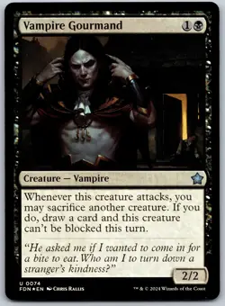 Vampire Gourmand Foil U Foundations 74 NM - Image 1