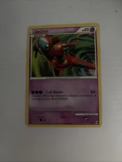Pokemon Deoxys Reverse Holo Rare Call of Legends 2/95 2011 80HP Cell Storm - Image 1