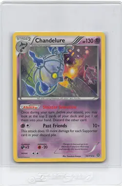 Chandelure 50/114 - Steam Siege - Holo Rare - 2016 POKEMON CARD - NM/LP - Image 1