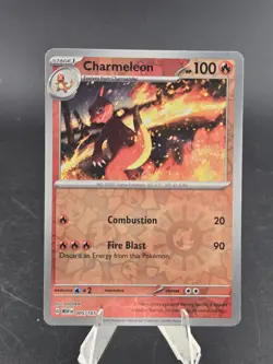 Pokemon - Charmeleon 005/165 Reverse Holo - Scarlet & Violet 151 NM/M - Image 1