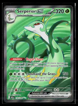 Serperior ex 156/086 Ultra Rare Holo Black Bolt Pokemon NM - Image 1