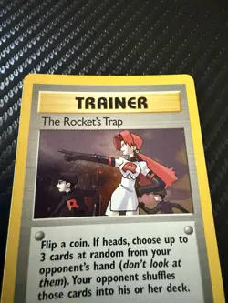 Pokemon TCG The Rocket's Trap 19/132 Team Rocket Rare Trainer Unlimited ENG - Image 4