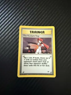 Pokemon TCG The Rocket's Trap 19/132 Team Rocket Rare Trainer Unlimited ENG - Image 5