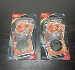 (2) Pokemon Mega Evolution Chaos Rising Reshiram Check Lane Blister NEW SEALED - Image 1