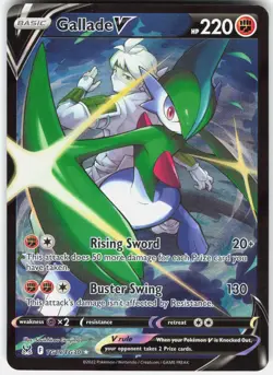 Pokemon Gallade V TG19/TG30 Holo V Rare Lost Origin Trainer Gallery Pokemon NM - Image 1