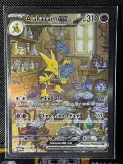 Pokemon Alakazam EX 201/165 SIR Full Art Holo 151 ENG - Image 1
