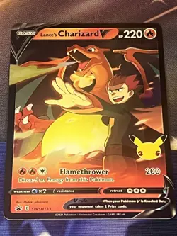Lance's Charizard V [SWSH133] Celebrations Promo [Pokemon Card English] - Image 1