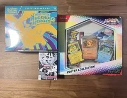 Pokemon TCG Ascended Heroes ETB + Prismatic Poster + White Flare Bundle (Sealed) - Image 1