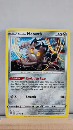 Galarian Meowth [LP] - Pokemon TCG Rebel Clash 126/192 [Common] - Image 1