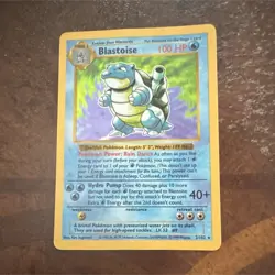 Wizards Pokemon TCG Blastoise 2/102 Base Set Holo Rare English 1999 - Image 1