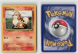 Growlithe #28/102 Base Set Uncommon Pokemon TCG MP - Image 3
