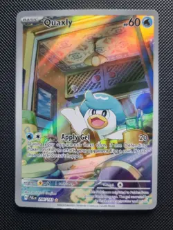 Pokemon Quaxly 206/193 Sv02: Paldea Evolved Holo Illustration Rare - Image 1