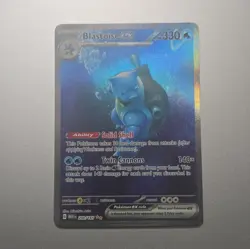 Pokemon Company Blastoise ex 200/165 Sv 151 Full Art Holo Hyper Rare English - Image 1