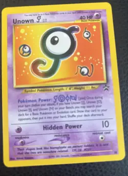 2001 Pokemon Promo Unown J Black Star ⭐ Promo #38 Near 🔥 Mint - Image 1