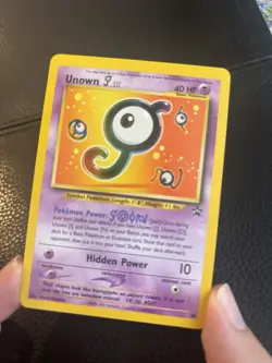 2001 Pokemon Promo Unown J Black Star ⭐ Promo #38 Near 🔥 Mint - Image 3