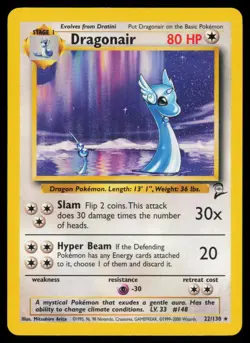 Pokemon Dragonair - 22/130 - Rare Base Set 2 MP - Image 1