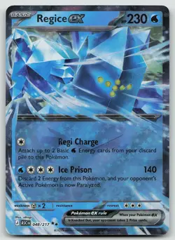 Pokemon Regice ex 048/217 Ascended Heroes Double Rare Holo NM - Image 1