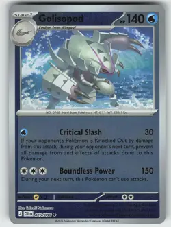 Pokemon Golisopod 026/086 ME04: Chaos Rising Uncommon Reverse Holo NM - Image 1