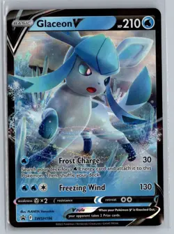 GLACEON V SWSH196 SWORD & SHIELD PROMO POKEMON NM - Image 1