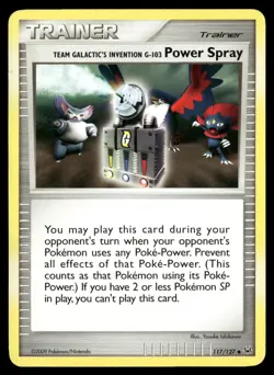 Team Galactic's Invention G-103 Power Spray 117/127 Uncommon Platinum Pokemon MP - Image 1