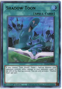 Yugioh - Shadow Toon (Green) DLCS-EN076 1st Edition - Dragons of Legend: The Com - Image 1