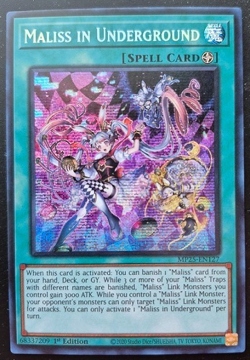 YUGIOH Maliss In Underground MP25-EN127 1st Ed Secret Rare NM 1x - Image 1
