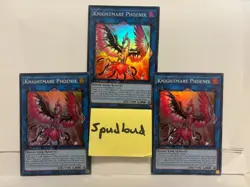 x3 Knightmare Phoenix Super Rare 3x RA03-EN042 NM 1st Edition Yu-Gi-Oh! - Image 1