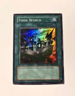 Yugioh Magic Ruler MRL-076 Toon World Super Rare LP - Image 1