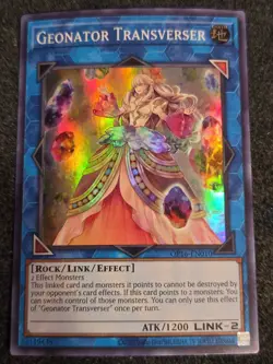 Yugioh Geonator Transverser OP16-EN010 Super Rare VLP - Image 1