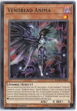 Yugioh - Vendread Anima FLOD-EN083 1st Edition - Flames of Destruction - Image 1