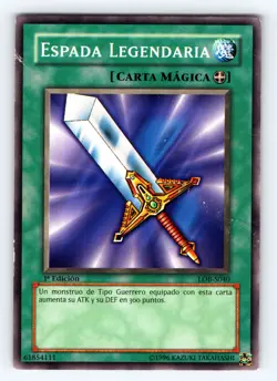 Yugioh Spanish Legendary Sword LOB-040 1st Edition Common - MP 💎 - Image 1