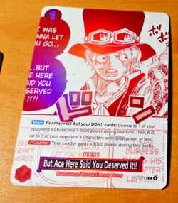 ONE PIECE ENGLISH CARD GAME HOLO CARTE PROMO OP13-019 R EN MINT - Image 1