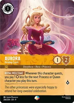 Disney Lorcana | Aurora - Holding Court (Epic) | 206/204 | Fabled | NM - Image 1