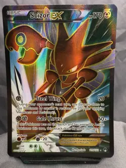 Scizor EX Full Art 119/122 BREAKpoint Ultra Rare Pokemon Card NM 2016 BREAKpoint - Image 1