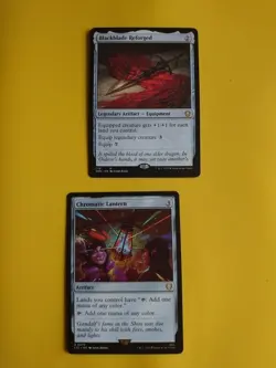 Chromatic LAntern & Blakeblade reforged. artifact x2 MTG Card rare . - Image 1