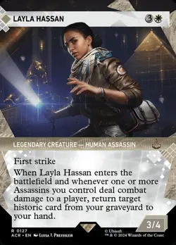 Layla Hassan Showcase Foil - Assassin'S Creed MTG-NM - Image 1