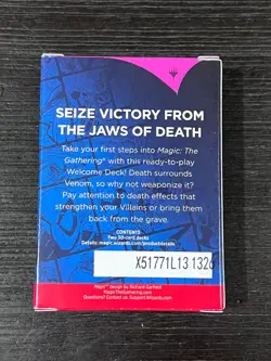 SDCC 2025 Exclusive Magic: The Gathering Marvel SPIDER-MAN Welcome Deck VENOM - Image 2