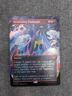 1x Magic the Gathering - Devastating Onslaught Borderless FOIL - Image 1