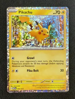 PIKACHU Pokemon Promo McDonald's Promos 2023 006/015 NM 001 - Image 1