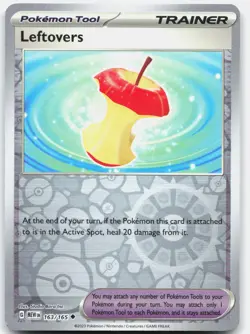 Leftovers 163/165 Uncommon 151 Pokemon Reverse Holo Near Mint - Image 1