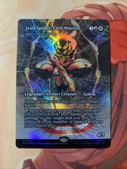 MTG Iron Spider, Civil Warrior Borderless Foil - Image 1