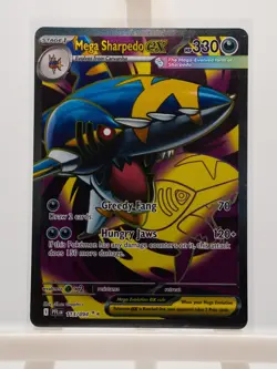 Mega Sharpedo ex 113/094 Ultra Rare Phantasmal Flames Pokemon Near Mint - Image 1